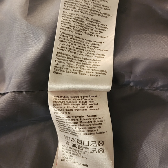 Vero Moda Blue Trench Coat with Black Leather Trim - Picture 8 of 10